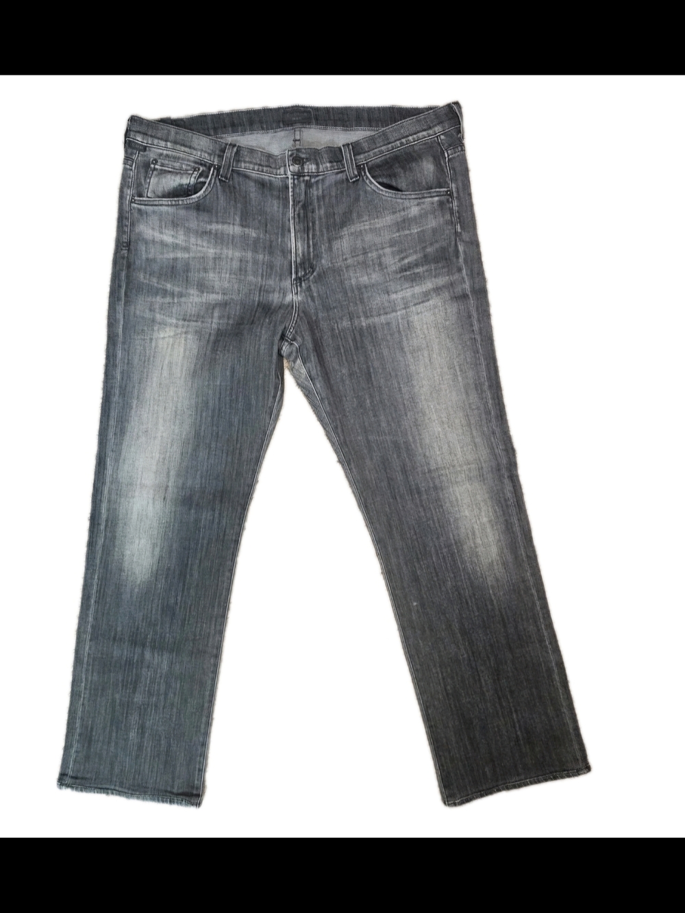 Citizens Of Humanity Grey Washed Straight Jeans